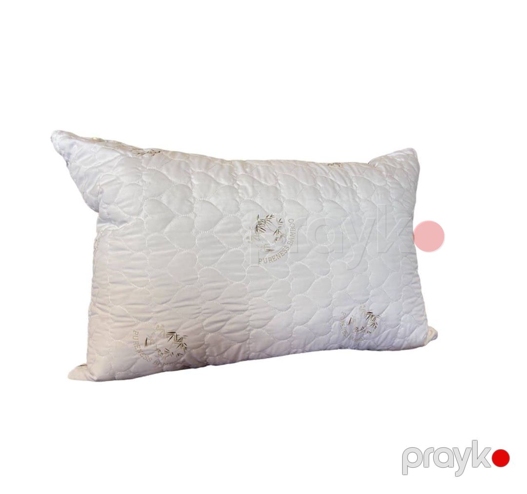 Ortopedik yastıq Bambo Çantalı, 70x70 sm, bambo sintifonfur tərkibli, orijinal bambu, sırıqlı parça, kapitone tikişli - BL0905 — Mallar, Bakı (2)