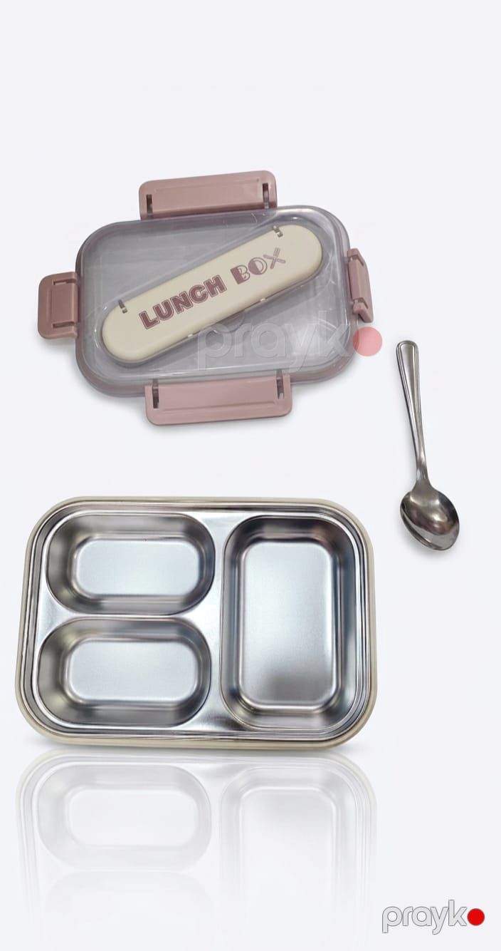 Lanç-boks No brand, 800 ml, paslanmayan polad/plastik, çəhrayı — Mallar, Bakı (2)