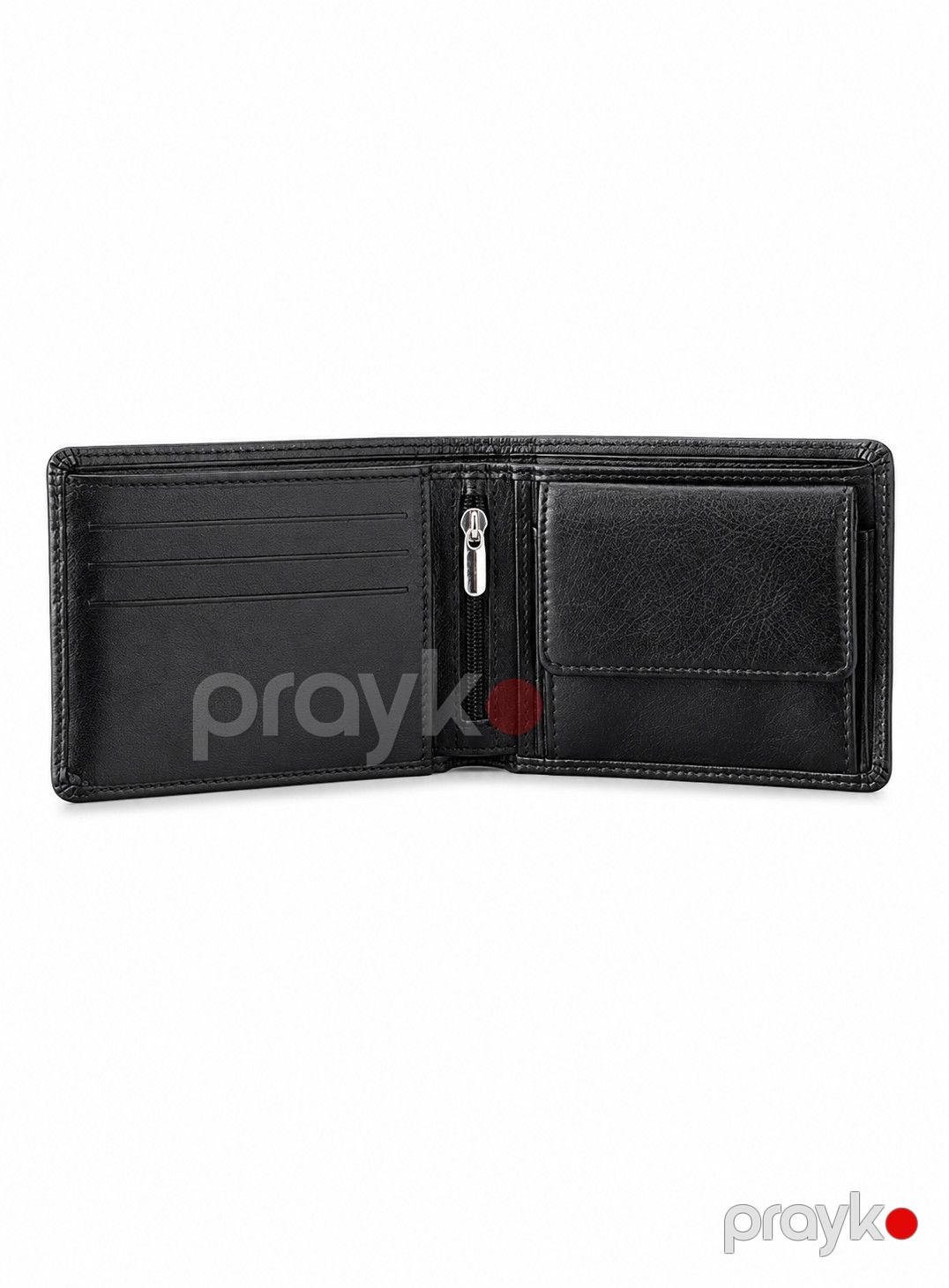 Pulqabı T-127 KR-01, qara, dəri, 12x9.5 sm — Mallar, Bakı (2)