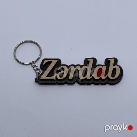 Brelok Zərdab, taxta — Bakı
