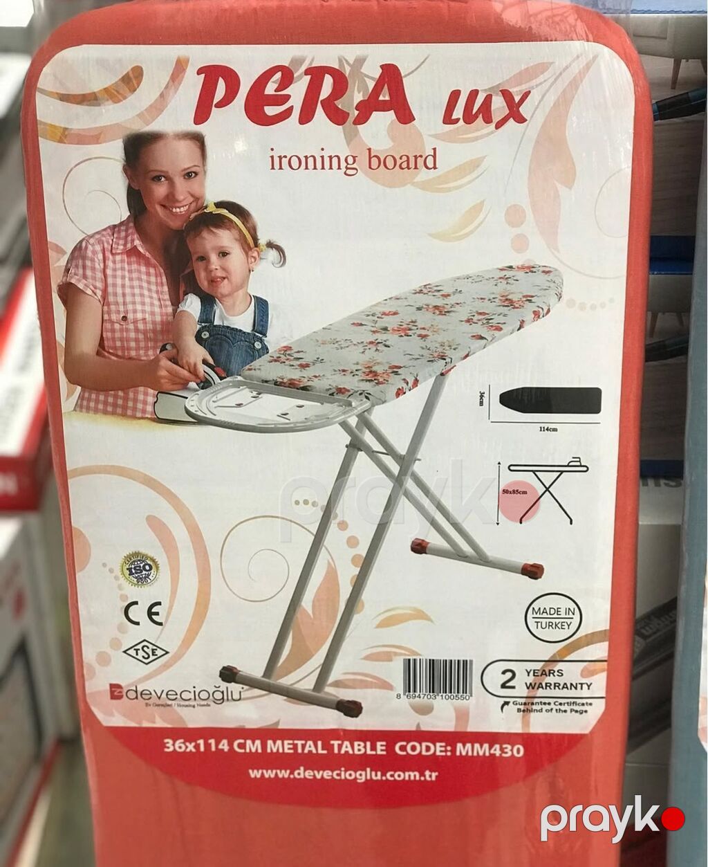 Ütüləmə lövhəsi "Devecioğlu Harbinger Pera Lux MM 430 36*114 sm" — Ütü masaları, Bakı (9)