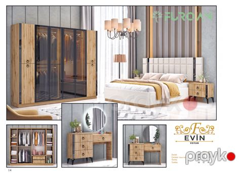 Yataq otağı dəsti 5096, laminat, 6 parça — Bakı