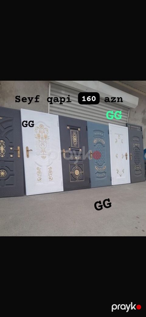 Seyf qapılar – 160 AZN - Müxtəlif model və dizaynlar: ağ, boz, tünd — Bakı