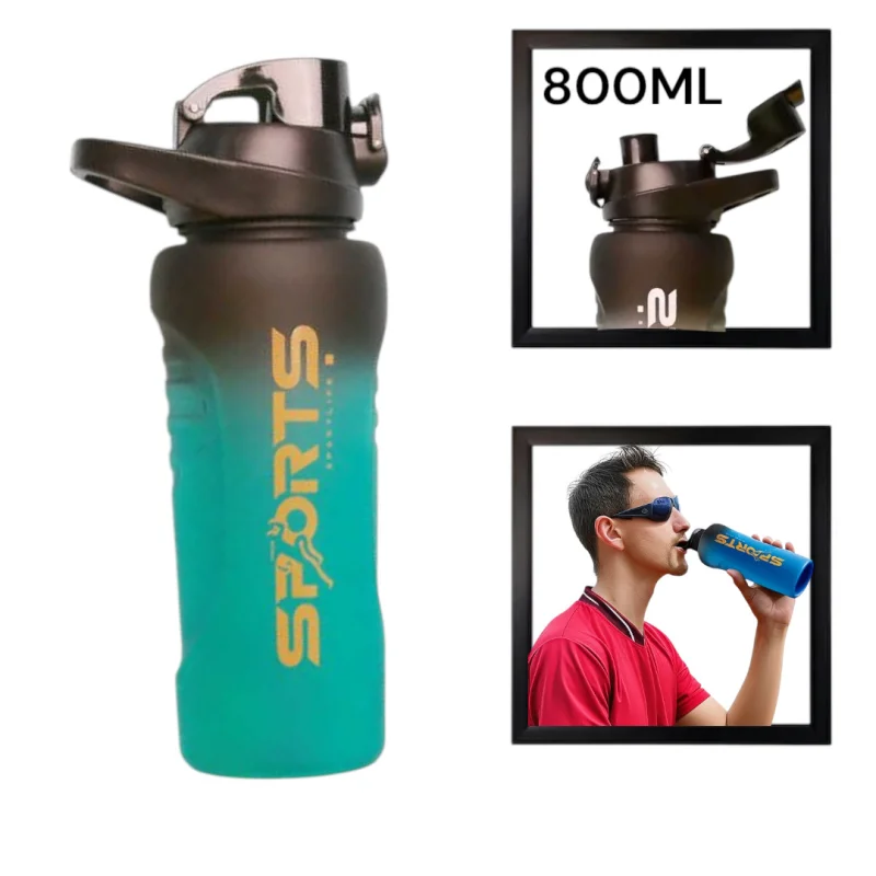 İdman su qabı Sports WS1301, yaşıl, 800 ml — Bakı