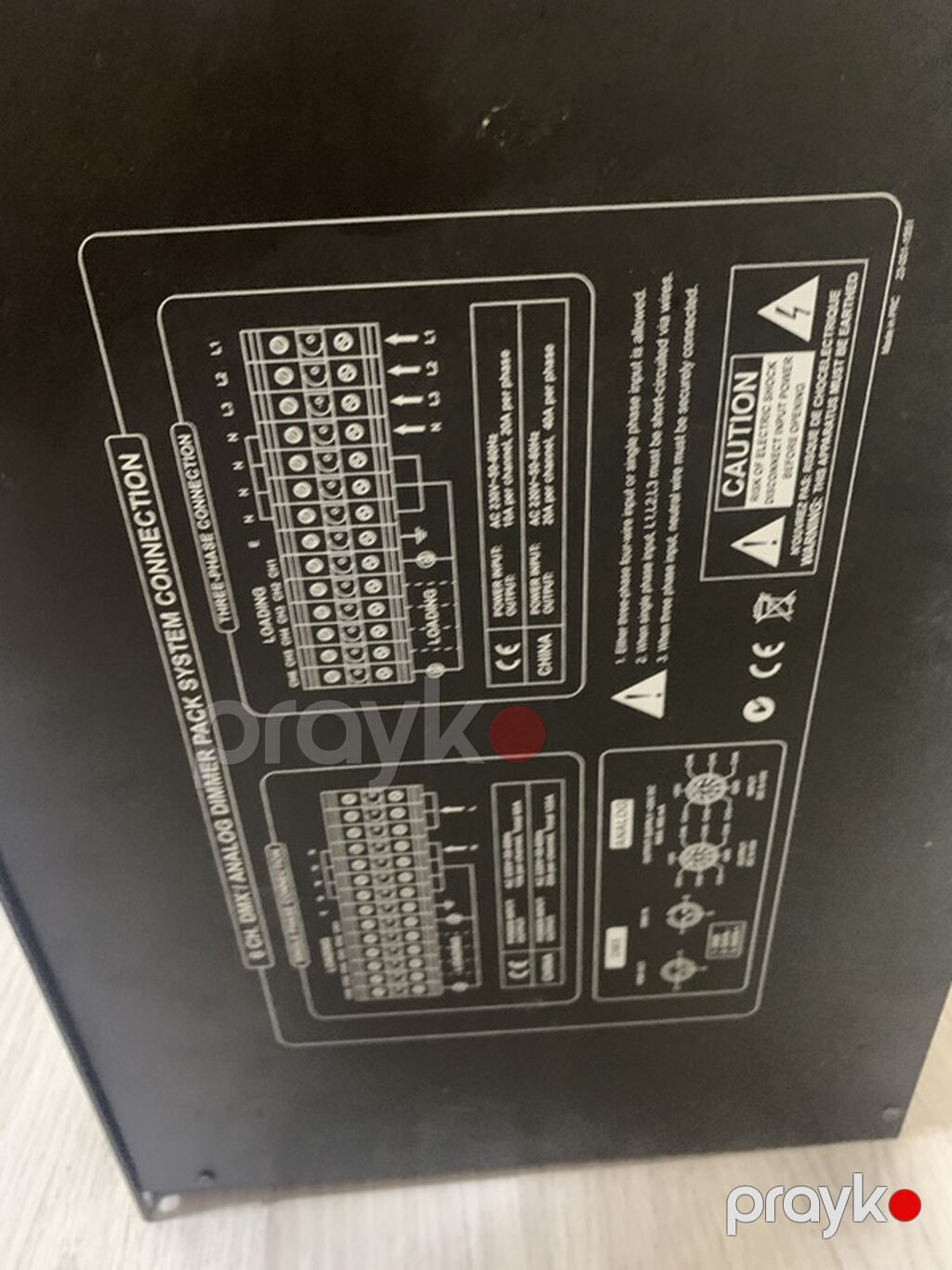 Proel Lighting PLDM6K – 6 kanallı DMX/Analog dimmer rack modulu — Studiya və konsert üçün, Masazır (3)