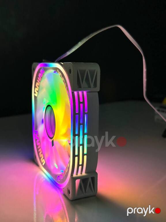 Argb Case Kuler "Loving Cool White YM-1200" (Programable Case Fan) — Kompüterlər və noutbuklar, Bakı (4)