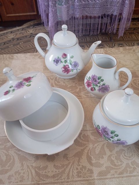 Çay dəsti, rəng - Ağ, Farfor — Bakı