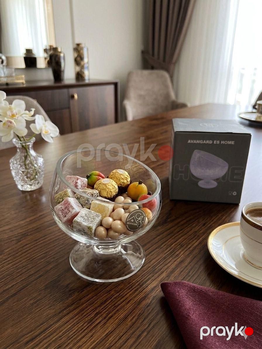 Konfet qabı NP011, şüşə, 10 sm — Mallar, Bakı (2)