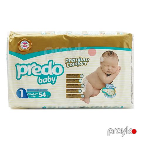 Uşaq bezləri Predo Baby Premium Comfort 1 Newborn, 2-5 kq, 54 əd — Bakı