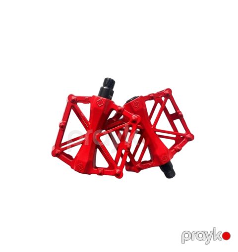 Velosiped üçün pedal Bikesport 71, alüminium, sürüşməyə qarşı davamlı, qırmızı — Bakı