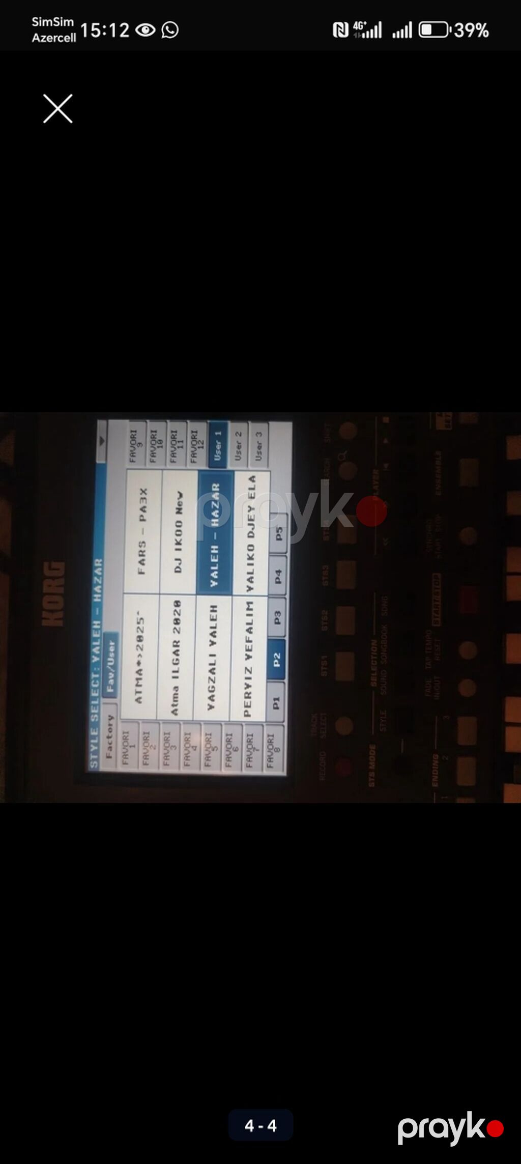 Korg PA600 QT aranjor klaviatura Alet Super Vezyetdedır Tezeden — Pianino və digər klaviş alətləri, Bərdə (4)