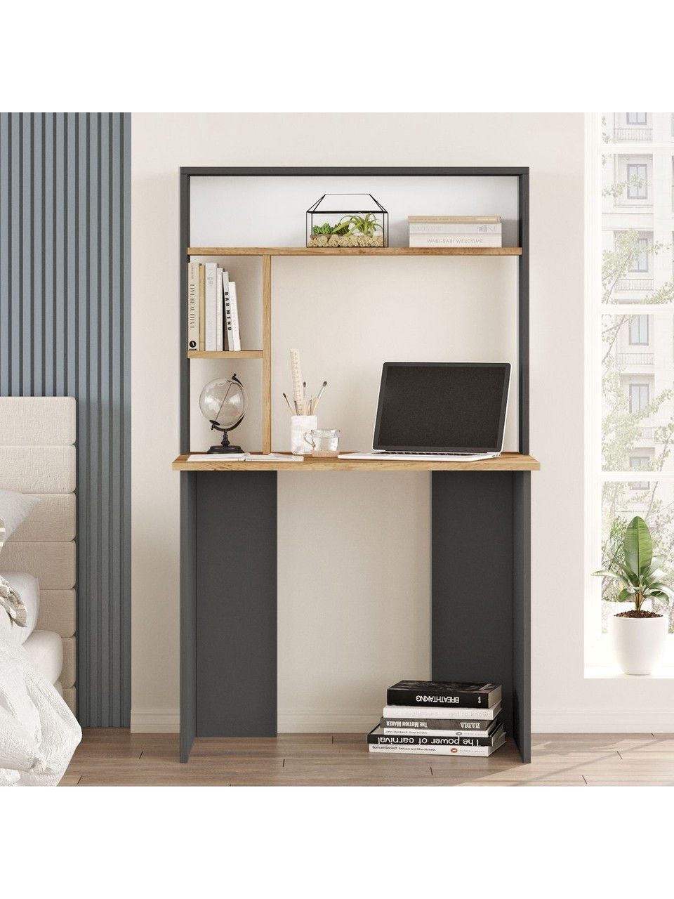 Yazı masası ZARR4017, 90x149x52 sm, antrasit — Mallar, Bakı (2)