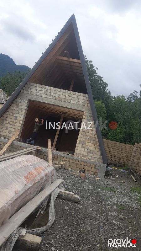A Frame evlərin tikintisi — Təmir və inşaat, Bakı (2)