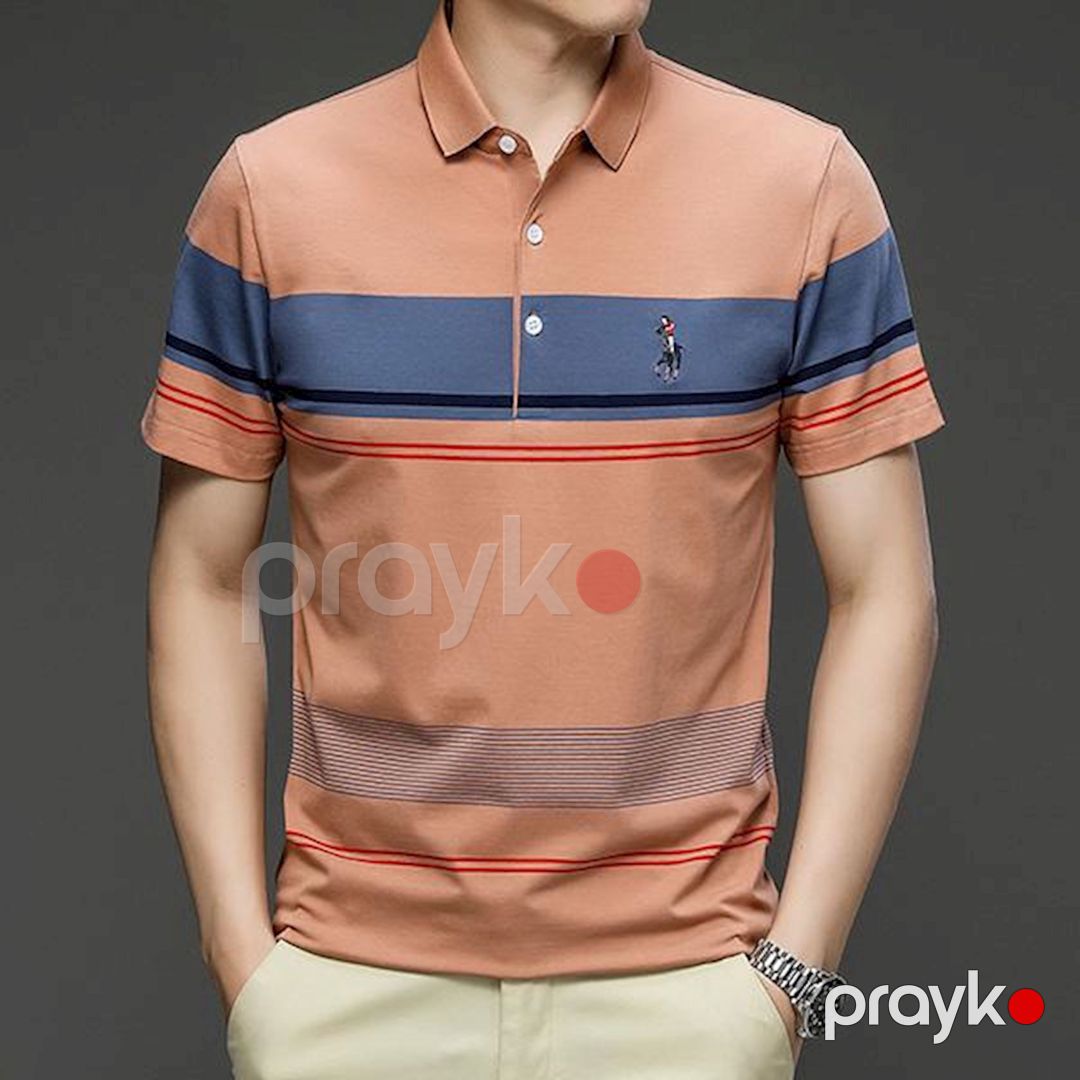 Kişilər üçün polo EB 874, qəhvəyi-göy, pambıq, ölçü 2XL — Mallar, Bakı (2)