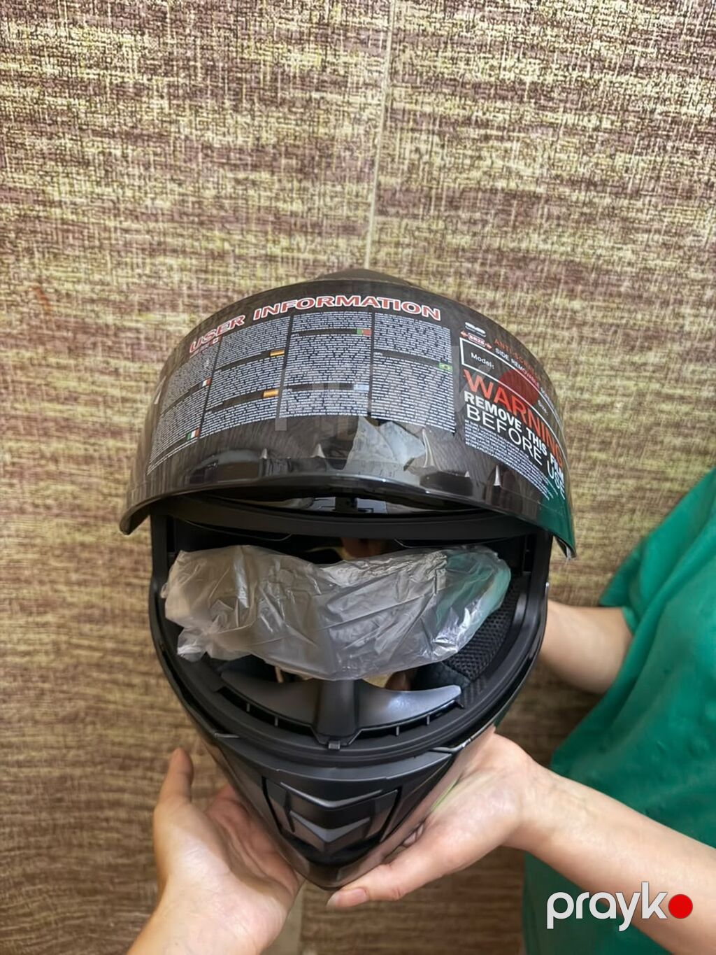 Moto dəbilqə – tam üzlü (full-face) model - Brend/model: Lvls HZ7019V — Motosiklet geyimi, Bakı (4)