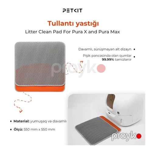 Tualet altı xalça pişiklər üçün Petkit Pura X Litter Mat — Bakı