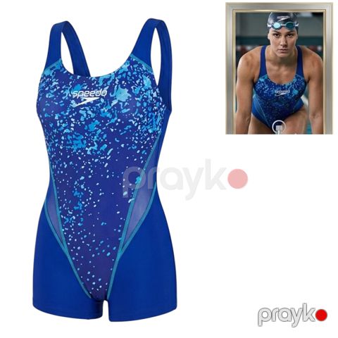 Bitişik çimərlik geyimi Speedo ISG505, poliester, mavi, ölçü XL — Bakı