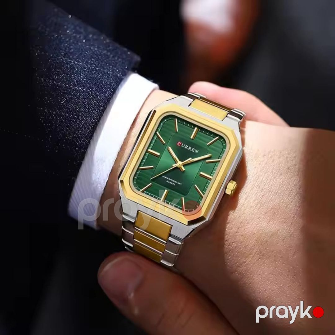 Kişi qol saatı NC 8457 Silver Gold Green — Mallar, Bakı (3)