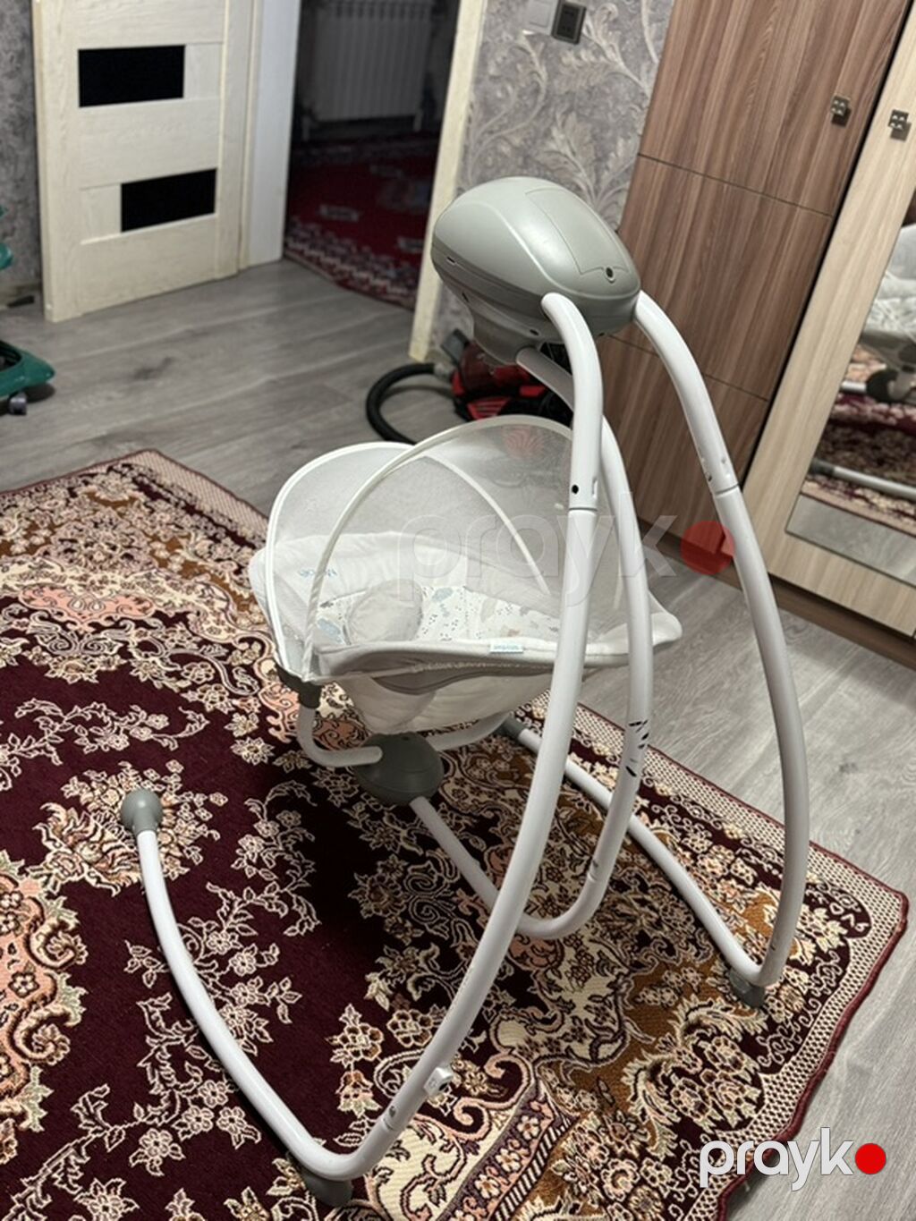 Uşaq elektrik yelləncəyi/swing - Yumşaq və rahat oturacaq, çıxarıla — Bəşikləri, Digah (2)
