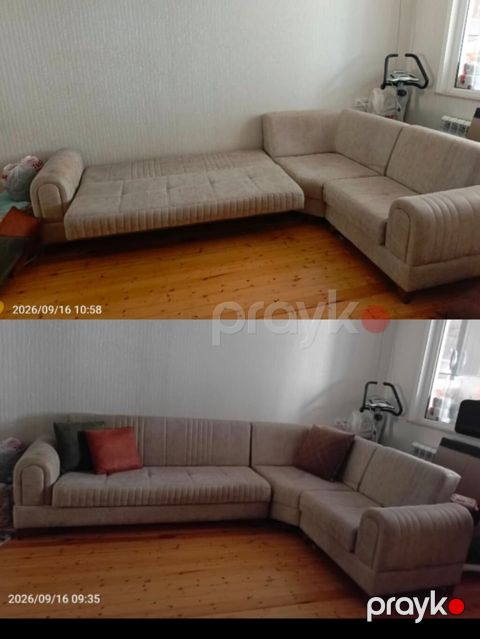 Künc divan 349₼. Açılır baza var. Ölçü 3/2. Ünvan Əhmədli (525) M — Bakı