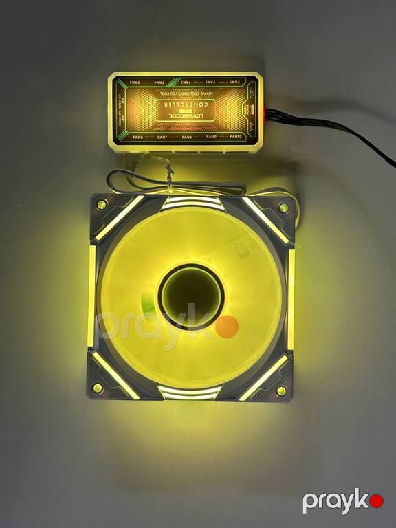 RGB Case Kuler "Loving Cool YD-1200" White 6 pin — Kompüterlər və noutbuklar, Bakı (3)