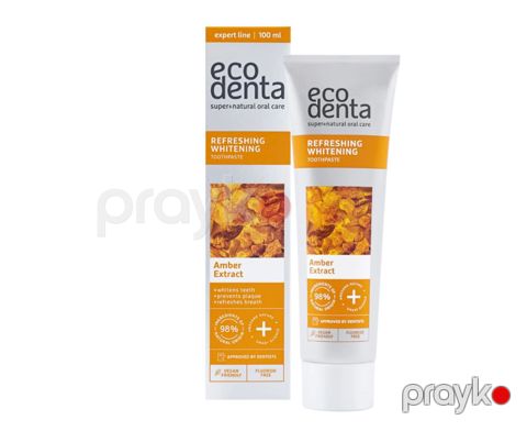 Diş məcunu Ecodenta Refreshing Whitening Amber Extract 100 ml — Bakı