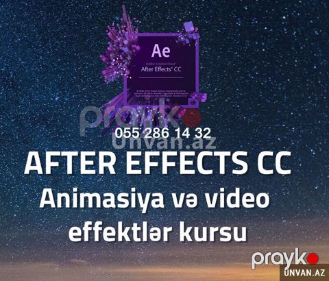 After effects proqrami kursuı — Bakı