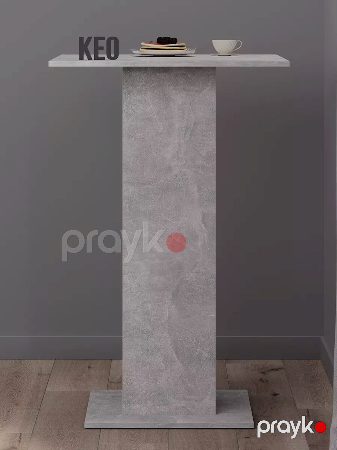 Bar dayağı, 70x70x109 sm, Ldsp, beton rəngi — Mallar, Bakı (2)