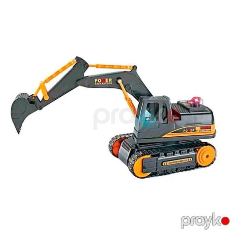 Təkərli oyuncaq ekskavator Pultlu 159-1, 1:10 ölçəkli realistik dizayn, qazıntı funksiyası və hərəkətli qollar, işıq və səs effektləri, USB doldurulan batareya, uzaqdan idarəetmə, 6 yaş+ - EP159-1 — Bakı