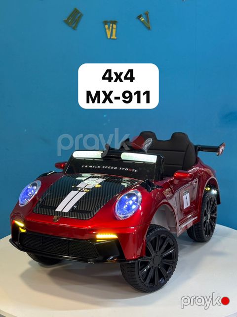 Uşaq elektrik avtomobili MX-911 4x4, qırmızı — Bakı