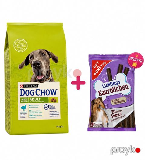 Quru yem itlər üçün Purina Dog Chow, hidnquşu əti ilə, 14 kq — Bakı