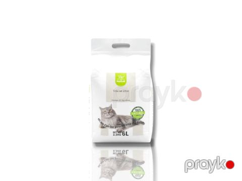 Hopdurucu doldurucu Nunbell Tofu Cat Litter Natural pişiklər üçün, 6 l — Bakı