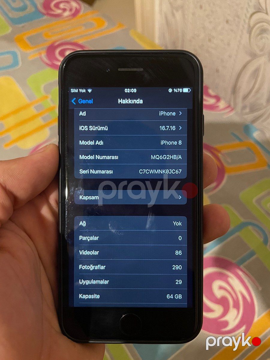 Apple iPhone 8 Space Gray 64GB — Smartfonlar, Bakı (4)