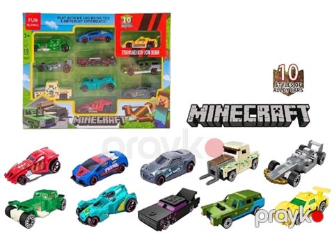 Maşın dəsti Minecraft 1849-698, rəngbərəng, 10 əd — Bakı