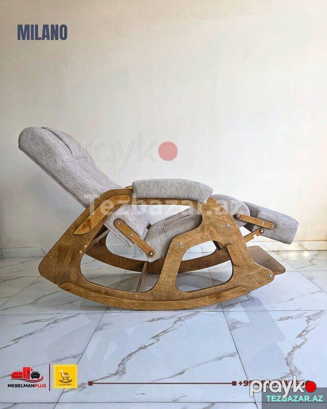 Açılan Yellənən kreslo Milano Kreditlə — Mebel, Bakı (4)