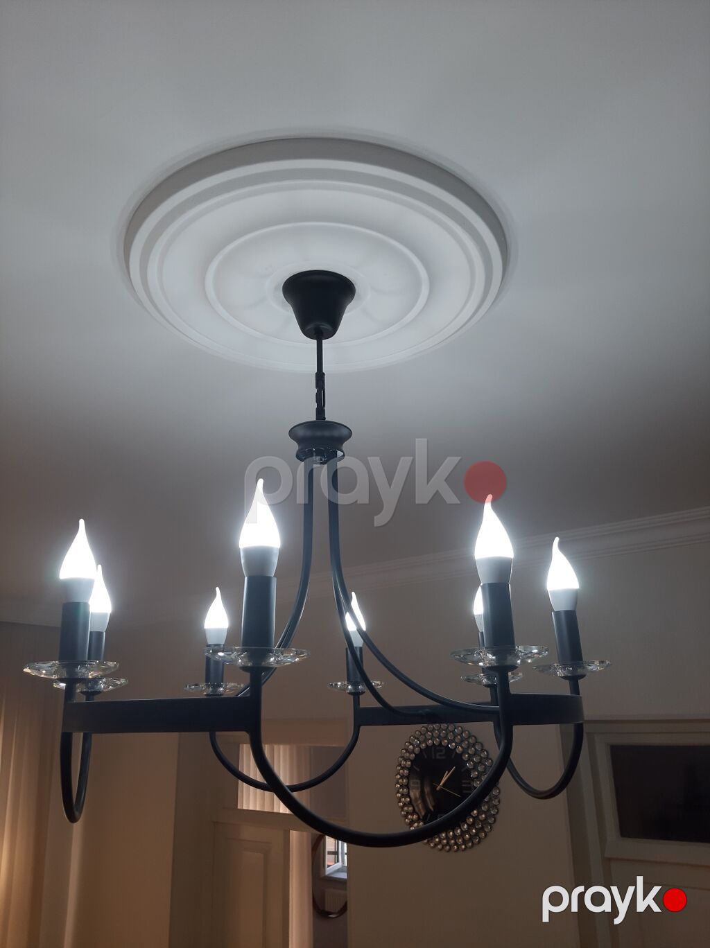 Çılçıraq, 8 lampa, Metal — Tavan is?qlar? v? cilc?raqlar, Gəncə (9)