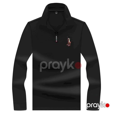 Kişilər üçün polo 58-795, qara, pambıq, ölçü 3XL — Bakı