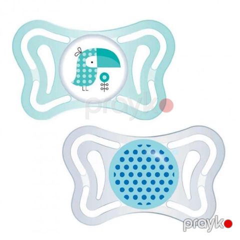 Əmziklər dəsti Chicco Physio Light Boy, 2-6 ay, silikon, 2 əd, mavi — Bakı