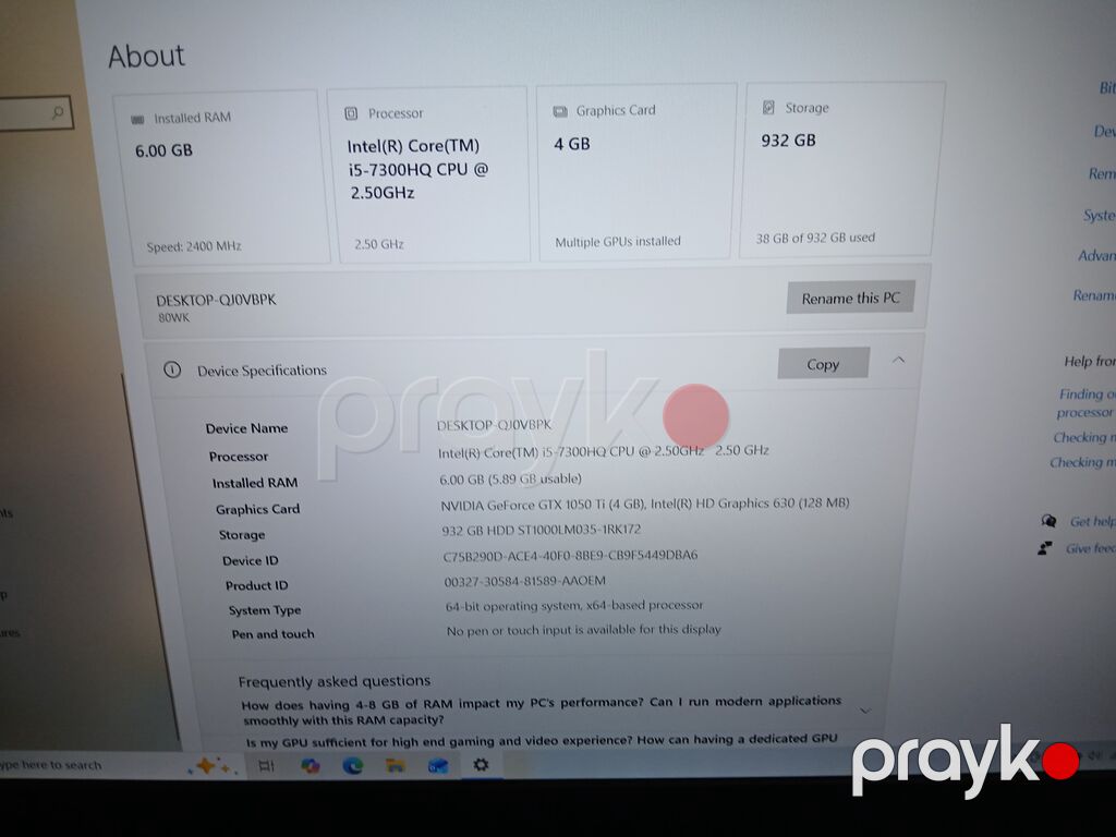 Lenovo Legion oyun noutbuku - Model: Lenovo Legion seriyası (qara — Lenovo, Bakı (8)