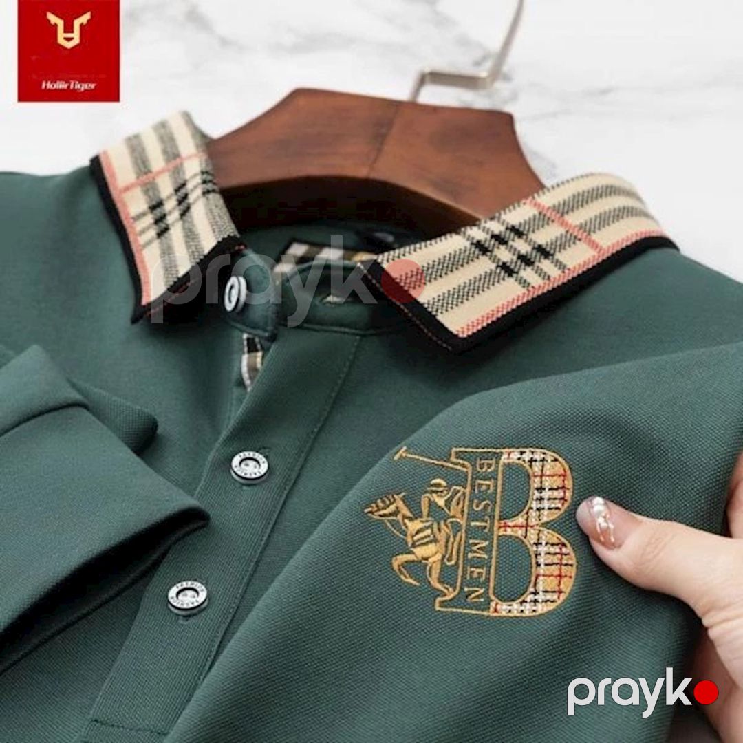 Kişilər üçün polo 58-857, yaşıl, pambıq/viskoz, ölçü XXL — Mallar, Bakı (2)