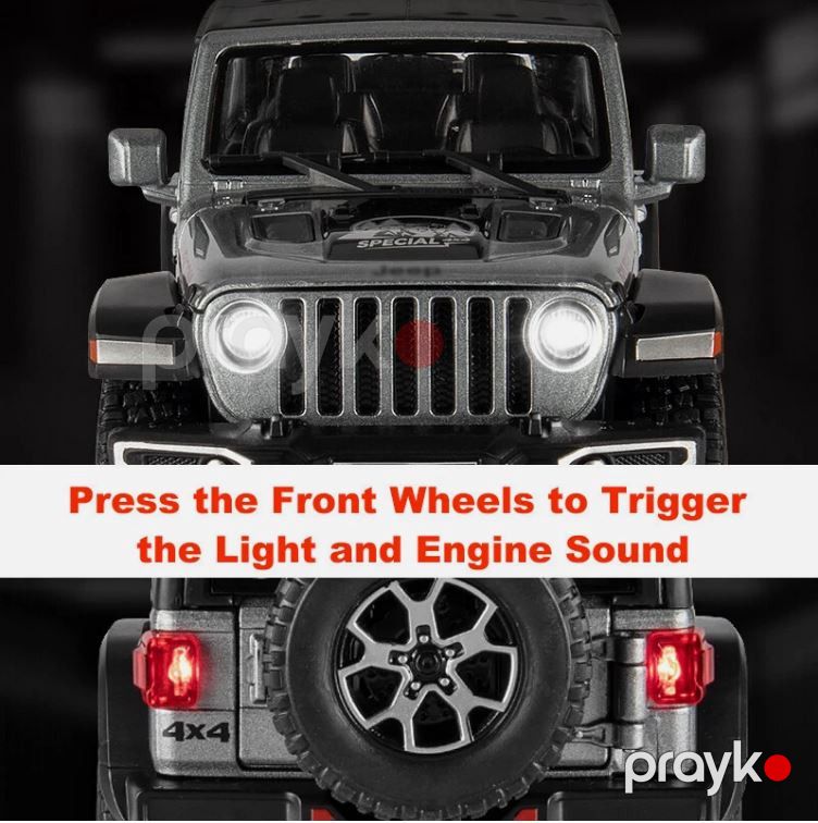 Oyuncaq maşın Jeep Wrangler 4x4, qırmızı — Mallar, Bakı (3)