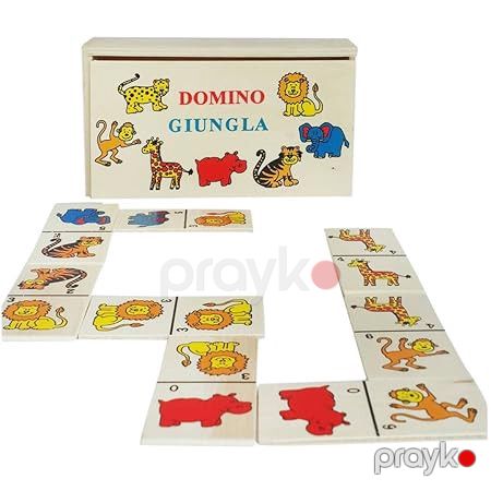 Öyrədici oyun domino Jungle, taxta, 2+ yaş — Mallar, Bakı (2)