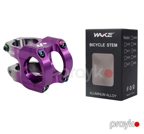 Velosiped üçün sükan gövdəsi Wake, alüminium, 31.8 mm/28.6 mm, bənövşəyi — Bakı