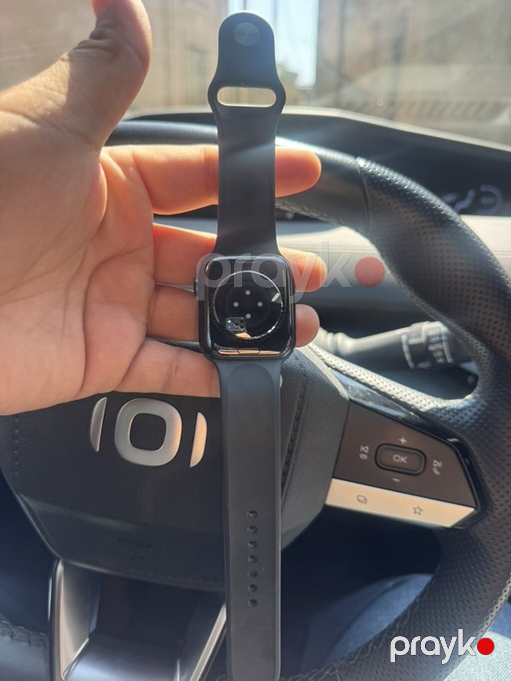 Apple Watch Series 8 – 45 mm, qara rəng - Korpus: Alüminium - Arxa — Ağıllı saatlar, Digah (2)