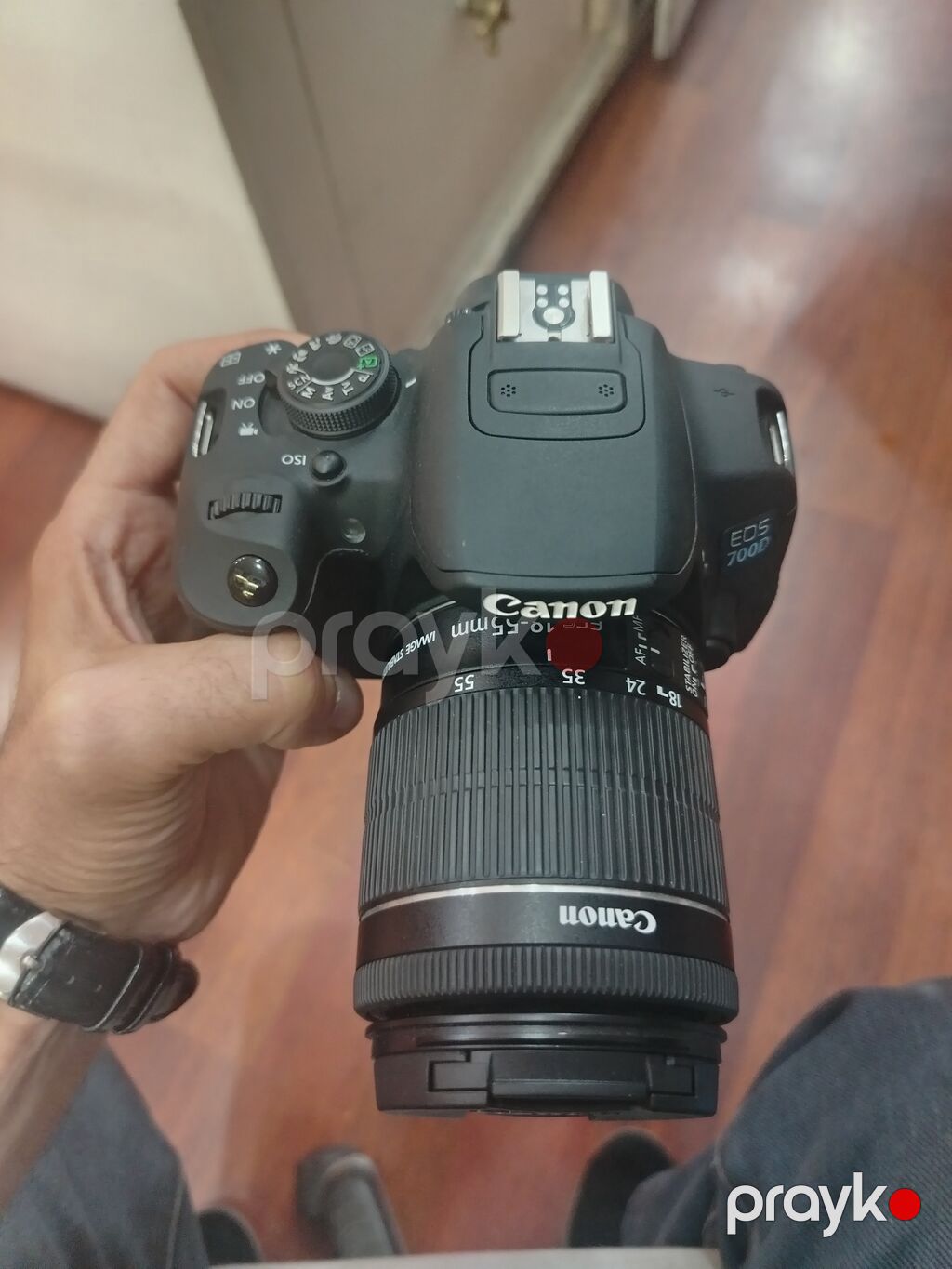 Canon EOS 700D Dslr fotoaparat + Canon EF-S 18-55mm IS II obyektiv — Fotoaparat, Bakı (3)