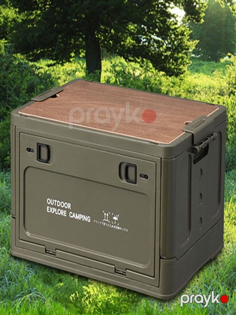 Turizm və düşərgə üçün aksessuarlar Camp qutusu 40x11x56 W-004 YT-90-490, asan giriş üçün yan qapı quruluşu, qapaq kəsmə taxtası və ya masa kimi istifadə edilə bilər, yığıla bilən dizayn, portativ tutacaqlar - YT-90-490 — Bakı