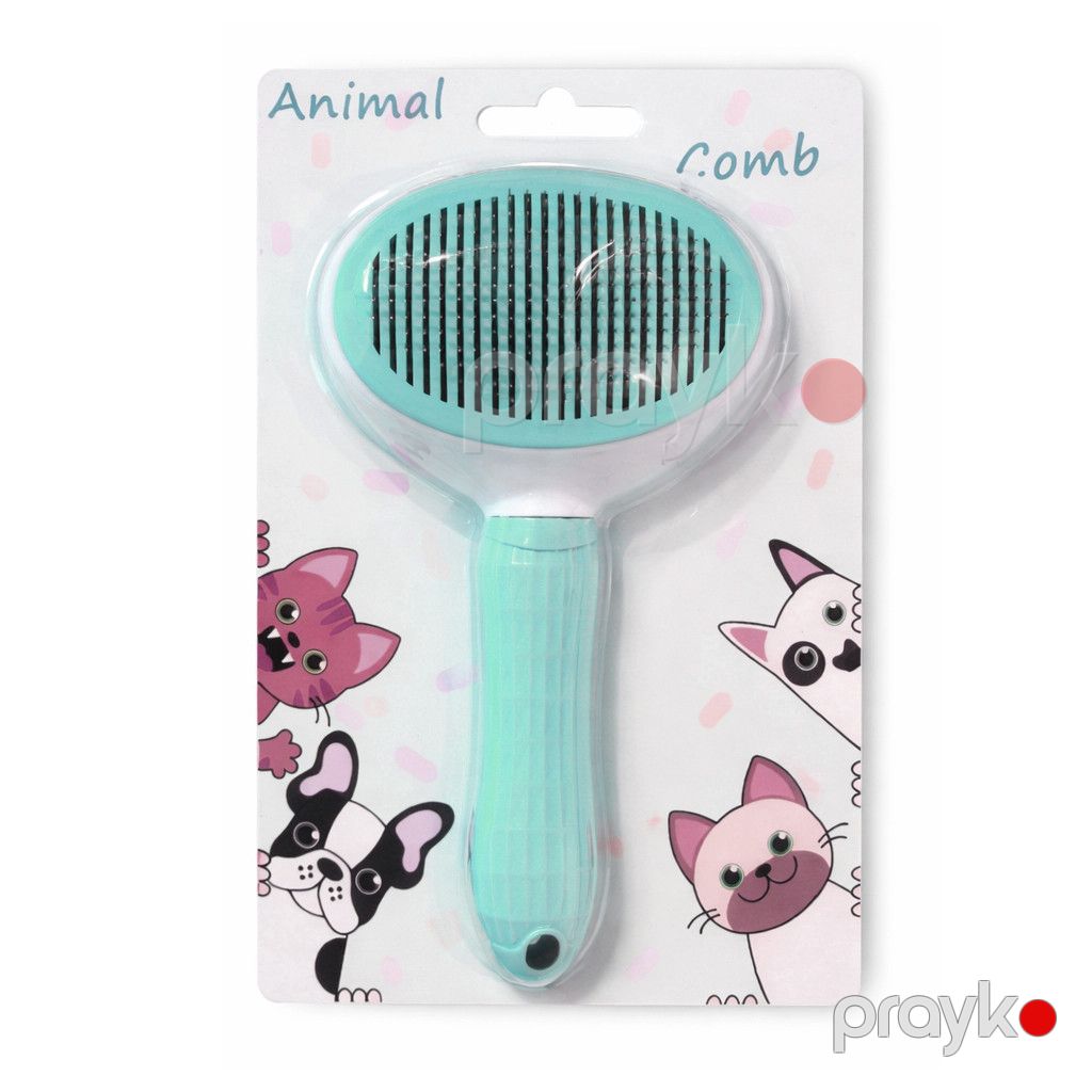 İtlər və pişiklər üçün tiftik darağı Animal Comb SS658, açıq yaşıl — Mallar, Bakı (2)