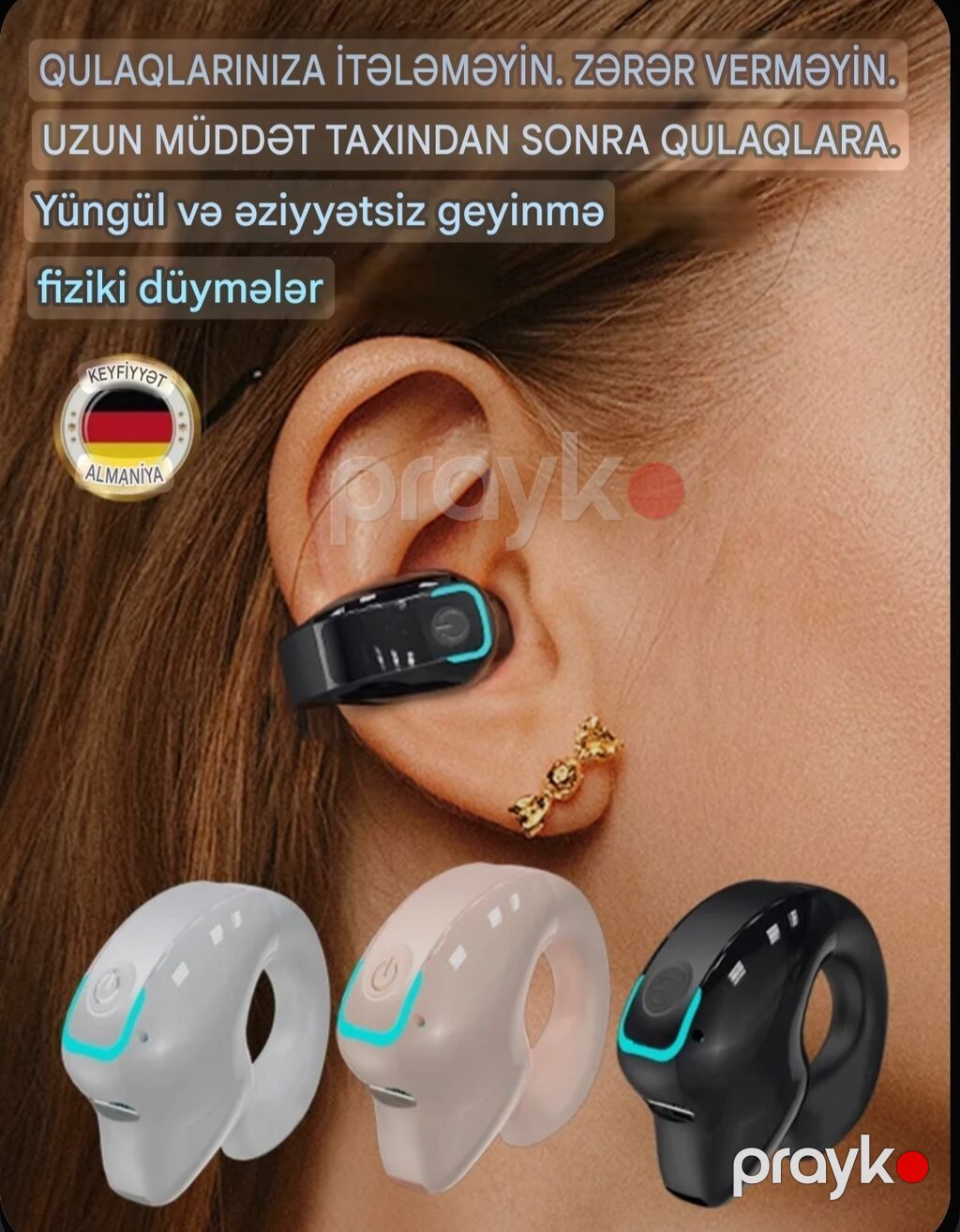 Yeni Simsiz (Bluetooth) Qulaqcıqlar, Audeze, rəng - Qara — Qulaqcıqlar, Bakı (2)