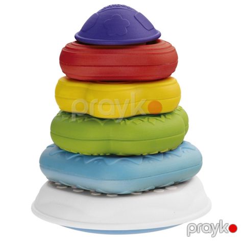 Piramida Chicco Ring Tower 2-si 1 də, plastik, rəngbərəng — Bakı