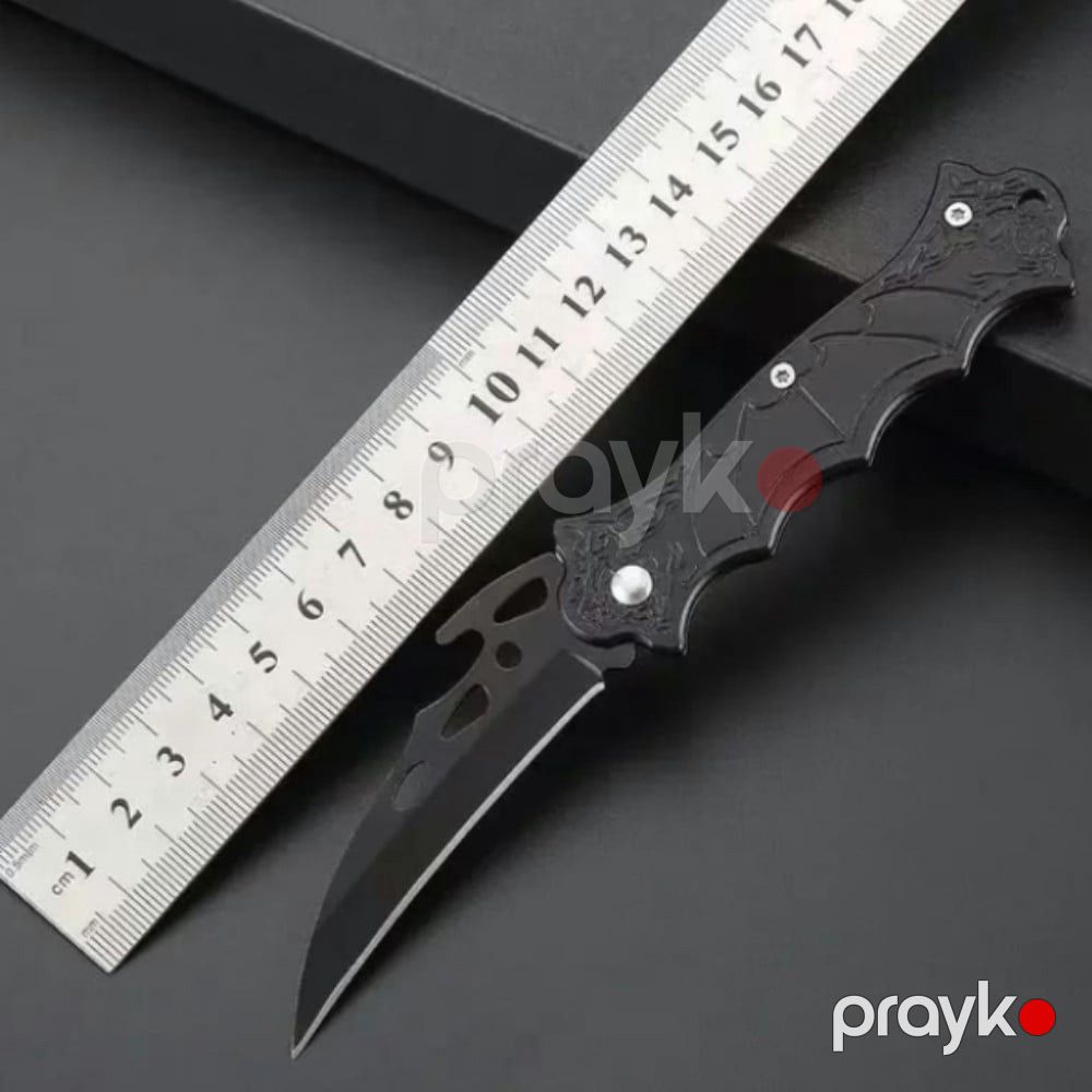 Qatlanan cib bıçağı, paslanmaz polad, dekorativ naxışlı, metal örtüklü — Mallar, Bakı (3)